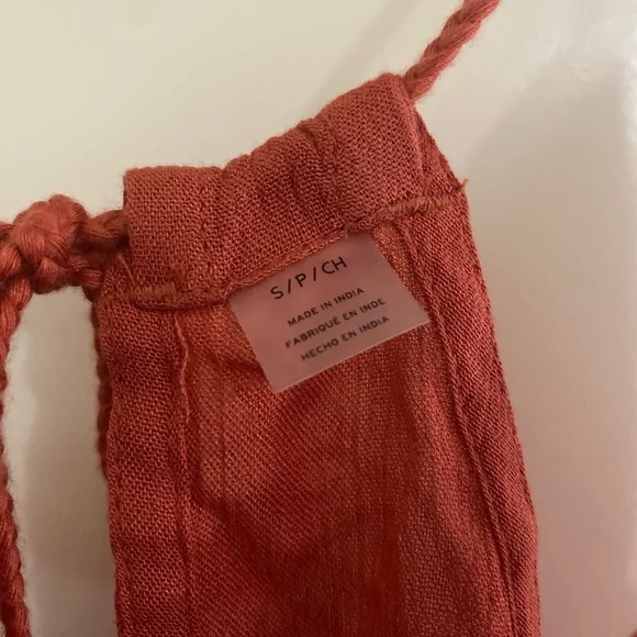 ROXY Small brick orange viscose halter tank - Picture 2 of 5